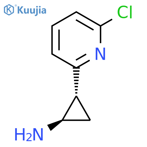 rac-(1R,2R)-2-(6-chloropyridin-2-yl)cyclopropan-1-amine structure