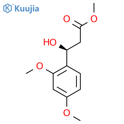 methyl (3S)-3-(2,4-dimethoxyphenyl)-3-hydroxypropanoate structure