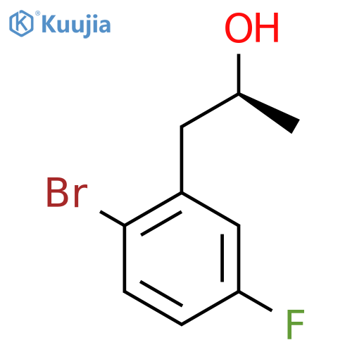 (2S)-1-(2-bromo-5-fluorophenyl)propan-2-ol structure