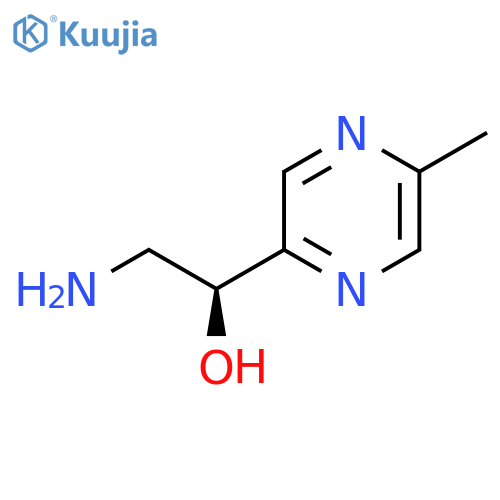 (1S)-2-amino-1-(5-methylpyrazin-2-yl)ethan-1-ol structure