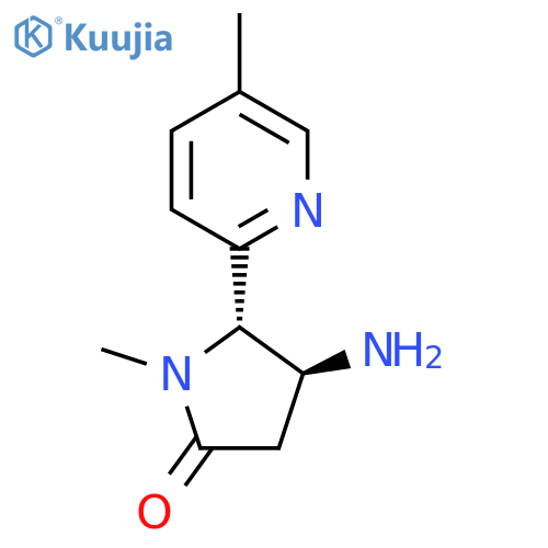 4-Amino-1-methyl-5-(5-methylpyridin-2-yl)pyrrolidin-2-one structure