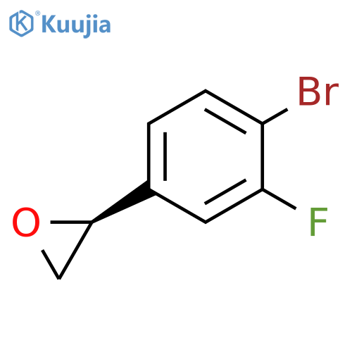 (2S)-2-(4-bromo-3-fluorophenyl)oxirane structure