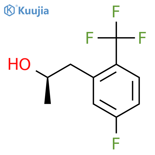 (2R)-1-5-fluoro-2-(trifluoromethyl)phenylpropan-2-ol structure