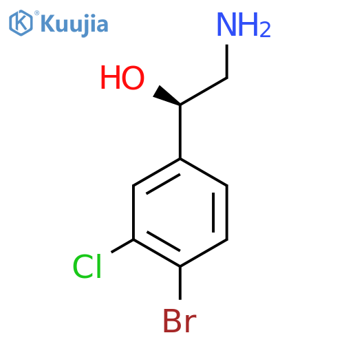 (1R)-2-amino-1-(4-bromo-3-chlorophenyl)ethan-1-ol structure