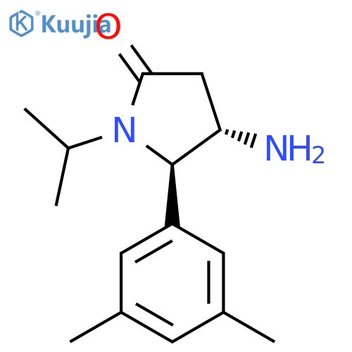 4-amino-5-(3,5-dimethylphenyl)-1-(propan-2-yl)pyrrolidin-2-one structure