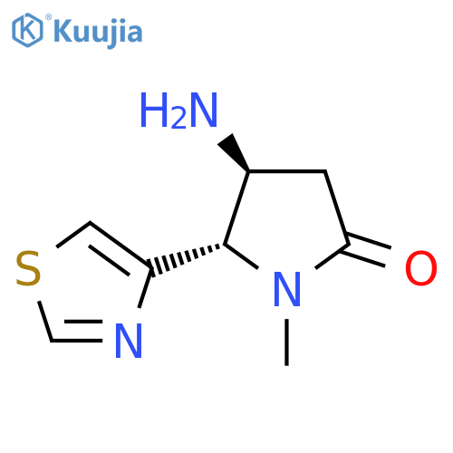4-amino-1-methyl-5-(1,3-thiazol-4-yl)pyrrolidin-2-one structure