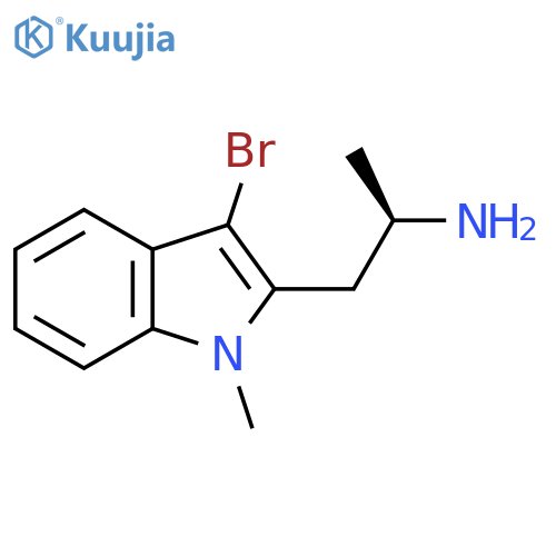 (2R)-1-(3-bromo-1-methyl-1H-indol-2-yl)propan-2-amine structure