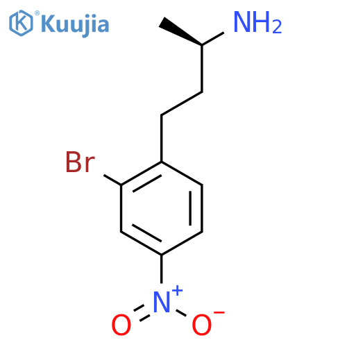 (2R)-4-(2-bromo-4-nitrophenyl)butan-2-amine structure