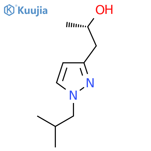 (2S)-1-1-(2-methylpropyl)-1H-pyrazol-3-ylpropan-2-ol structure
