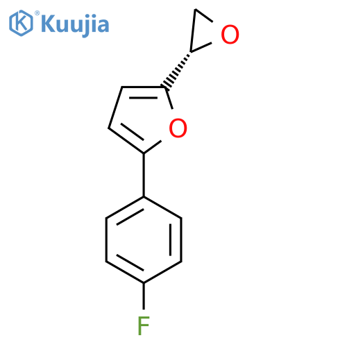 2-(4-fluorophenyl)-5-(2S)-oxiran-2-ylfuran structure