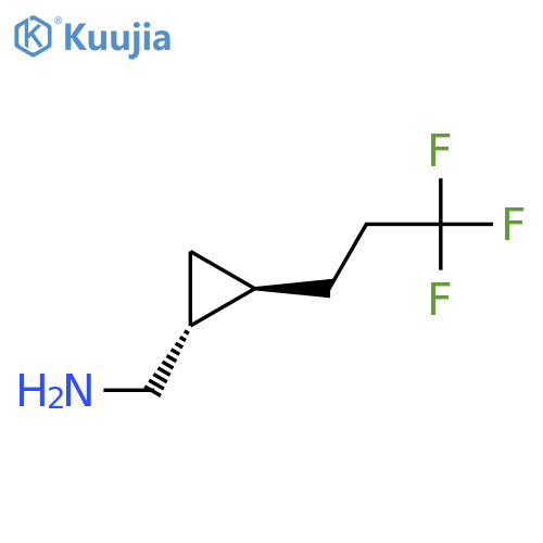 rac-(1R,2R)-2-(3,3,3-trifluoropropyl)cyclopropylmethanamine structure