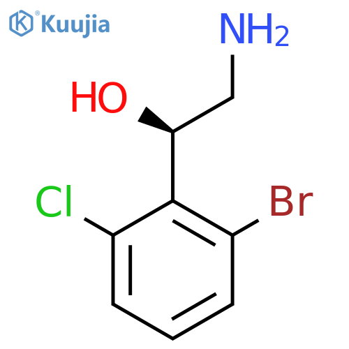 (1R)-2-amino-1-(2-bromo-6-chlorophenyl)ethan-1-ol structure