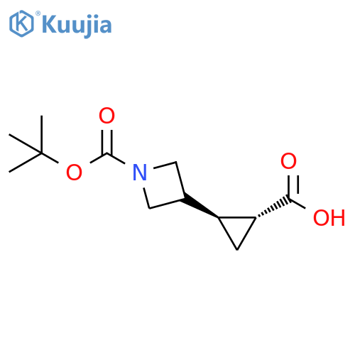 rac-(1R,2S)-2-{1-(tert-butoxy)carbonylazetidin-3-yl}cyclopropane-1-carboxylic acid, trans structure
