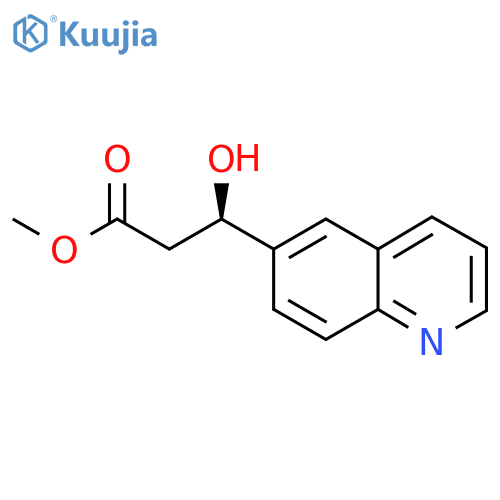 methyl (3R)-3-hydroxy-3-(quinolin-6-yl)propanoate structure