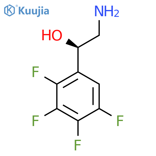 (1R)-2-amino-1-(2,3,4,5-tetrafluorophenyl)ethan-1-ol structure