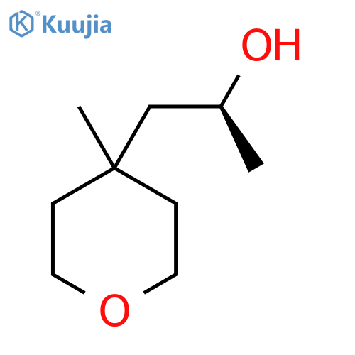 (2S)-1-(4-methyloxan-4-yl)propan-2-ol structure