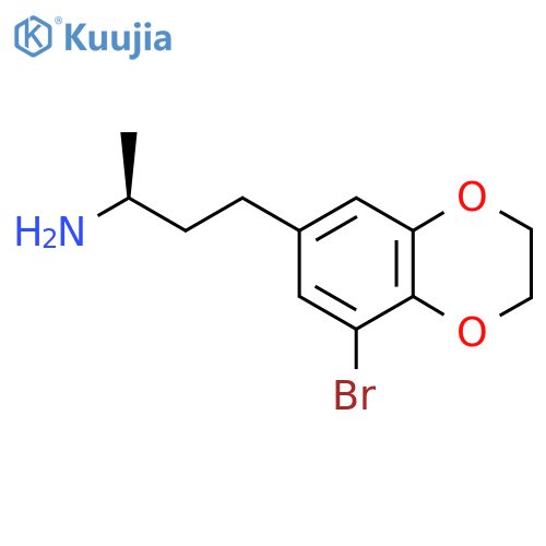 (2S)-4-(8-bromo-2,3-dihydro-1,4-benzodioxin-6-yl)butan-2-amine structure