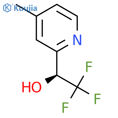 (1S)-2,2,2-trifluoro-1-(4-methylpyridin-2-yl)ethan-1-ol structure