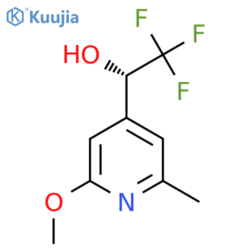 (1S)-2,2,2-trifluoro-1-(2-methoxy-6-methylpyridin-4-yl)ethan-1-ol structure