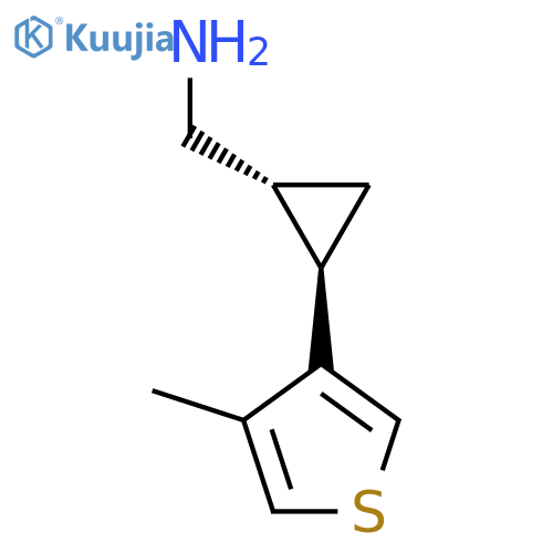rac-(1R,2R)-2-(4-methylthiophen-3-yl)cyclopropylmethanamine structure