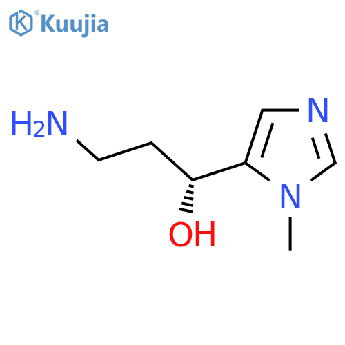 (1R)-3-amino-1-(1-methyl-1H-imidazol-5-yl)propan-1-ol structure
