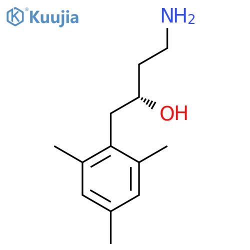 (2R)-4-amino-1-(2,4,6-trimethylphenyl)butan-2-ol structure
