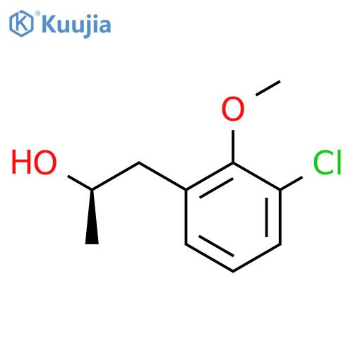 (2R)-1-(3-chloro-2-methoxyphenyl)propan-2-ol structure