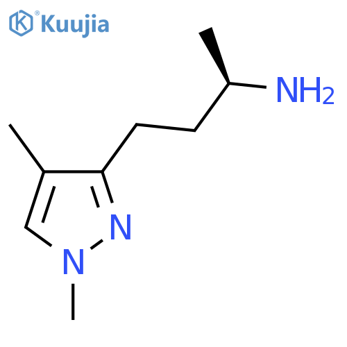 (2R)-4-(1,4-dimethyl-1H-pyrazol-3-yl)butan-2-amine structure