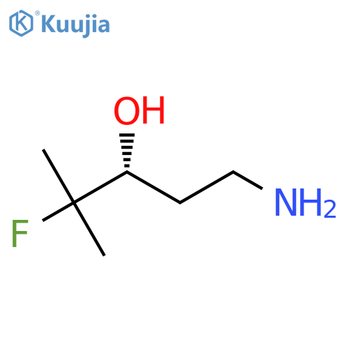 (3R)-1-amino-4-fluoro-4-methylpentan-3-ol structure