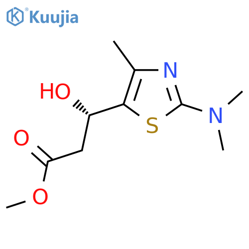 methyl (3S)-3-2-(dimethylamino)-4-methyl-1,3-thiazol-5-yl-3-hydroxypropanoate structure