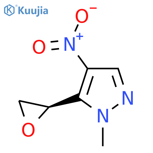 1-methyl-4-nitro-5-(2R)-oxiran-2-yl-1H-pyrazole structure