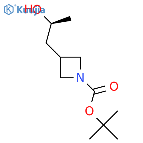 tert-butyl 3-(2S)-2-hydroxypropylazetidine-1-carboxylate structure