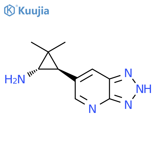 rac-(1R,3R)-2,2-dimethyl-3-{3H-1,2,3triazolo4,5-bpyridin-6-yl}cyclopropan-1-amine structure