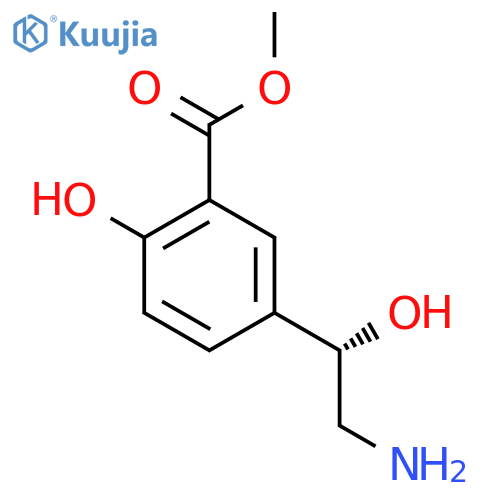 methyl 5-(1S)-2-amino-1-hydroxyethyl-2-hydroxybenzoate structure