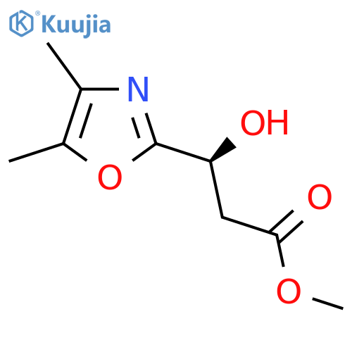 methyl (3S)-3-(dimethyl-1,3-oxazol-2-yl)-3-hydroxypropanoate structure