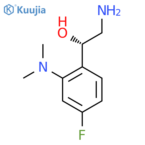 (1S)-2-amino-1-2-(dimethylamino)-4-fluorophenylethan-1-ol structure