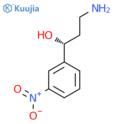 (1R)-3-amino-1-(3-nitrophenyl)propan-1-ol structure