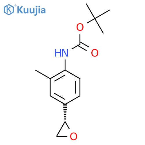tert-butyl N-{2-methyl-4-(2S)-oxiran-2-ylphenyl}carbamate structure