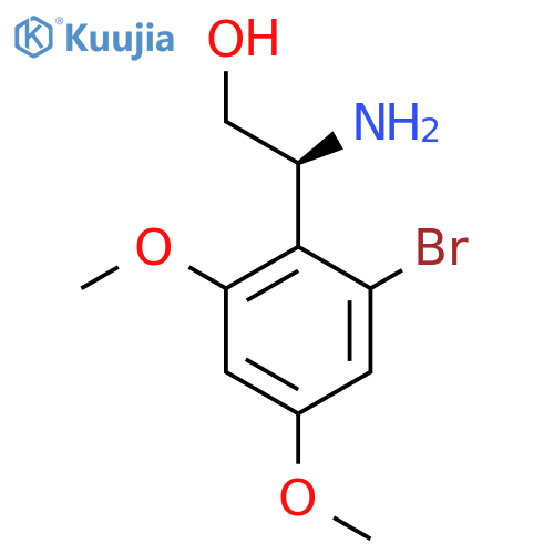 (2S)-2-amino-2-(2-bromo-4,6-dimethoxyphenyl)ethan-1-ol structure