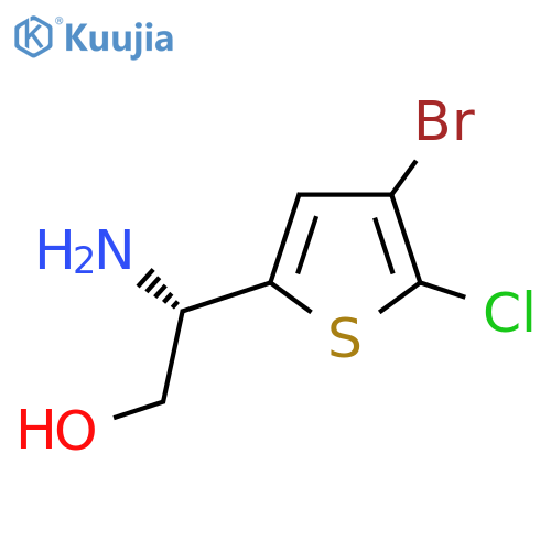 (2S)-2-amino-2-(4-bromo-5-chlorothiophen-2-yl)ethan-1-ol structure