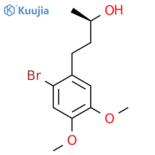 (2R)-4-(2-bromo-4,5-dimethoxyphenyl)butan-2-ol structure
