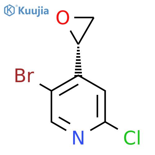 5-bromo-2-chloro-4-(2S)-oxiran-2-ylpyridine structure