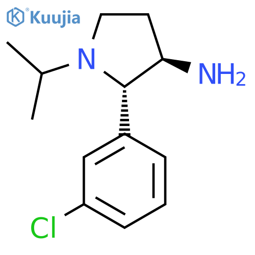 2-(3-Chlorophenyl)-1-(propan-2-yl)pyrrolidin-3-amine structure