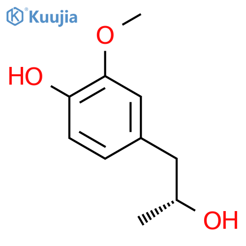 4-(2R)-2-hydroxypropyl-2-methoxyphenol structure