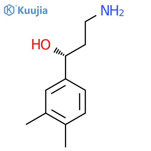 (1R)-3-amino-1-(3,4-dimethylphenyl)propan-1-ol structure