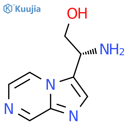 (2R)-2-amino-2-{imidazo1,2-apyrazin-3-yl}ethan-1-ol structure