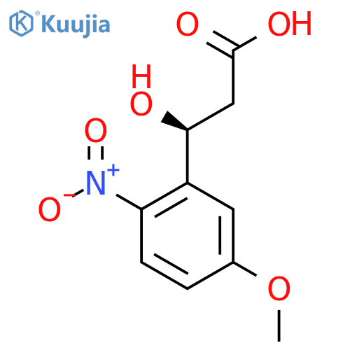 (3S)-3-hydroxy-3-(5-methoxy-2-nitrophenyl)propanoic acid structure