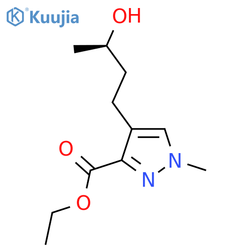 ethyl 4-(3R)-3-hydroxybutyl-1-methyl-1H-pyrazole-3-carboxylate structure