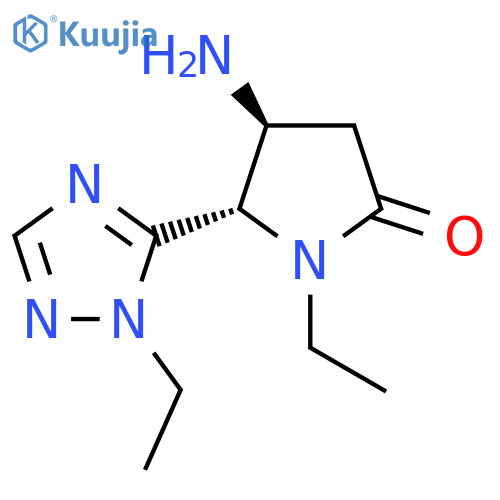 4-amino-1-ethyl-5-(1-ethyl-1H-1,2,4-triazol-5-yl)pyrrolidin-2-one structure