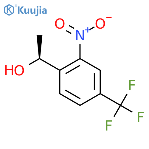(1S)-1-2-nitro-4-(trifluoromethyl)phenylethan-1-ol structure